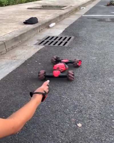 This gesture controlled stunt car