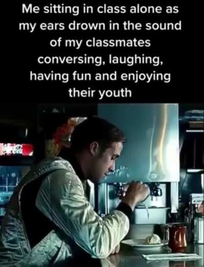 All alone...
