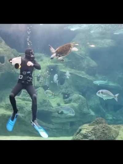 To bite the guy