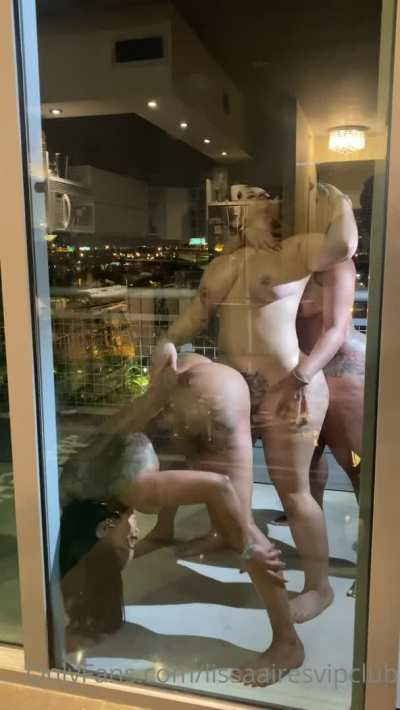 Lots of fun on that balcony.