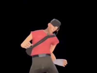 TF2 scout dancing to robot rock