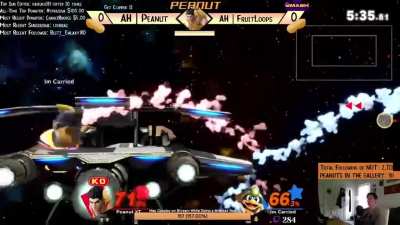 just back throw little mac offstage