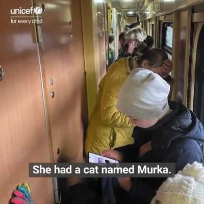 "I want to go home. I want all of this to end." 9-year-old Sonia shares how she fled to safety with her cat Penka amid war in Ukraine