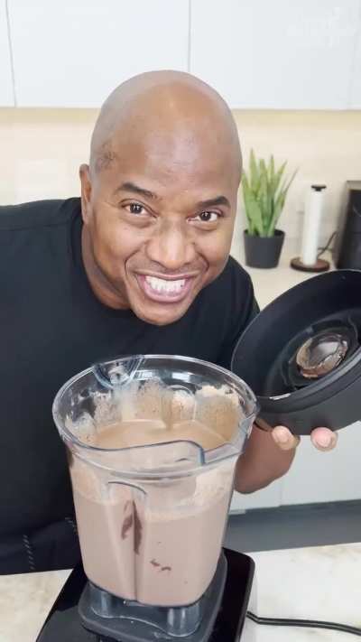 blended cake smoothie 