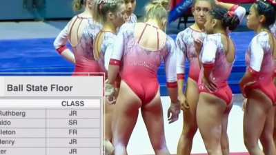 Bunz of Beauty from Ball State (Encore) ❤️🤍🤸&zwj;♀️