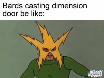 I just instantly though of my bard and had to make this