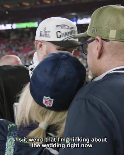 [Mic'd Up] Sam Darnold thinking about wedding planning right after winning the Super Bowl