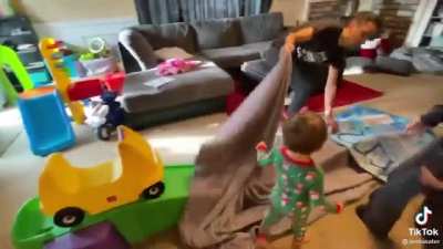 Swept off his feet