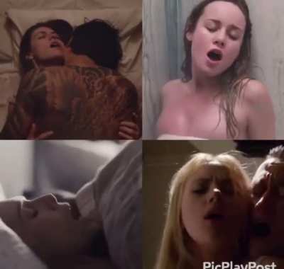 To whom u wanna fuck harder 1. Alexandra daddario 2. Brie larson 3. Elizabeth olsen 4. Scarlett johansson