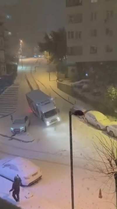 It's a little slippery outside