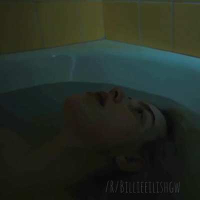 Billie Eilish naked in a Bathtub