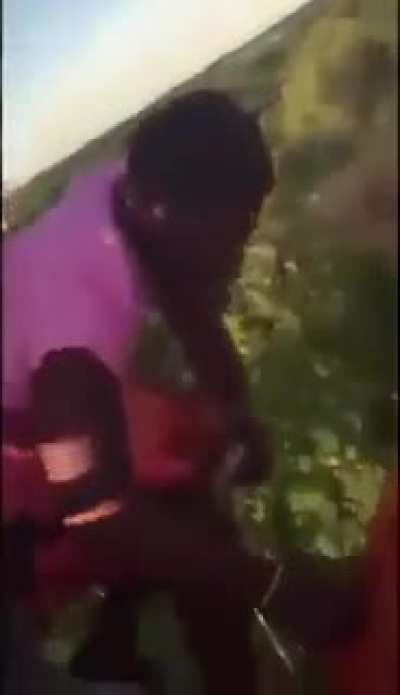 This man was in shock and repeated fainting several times