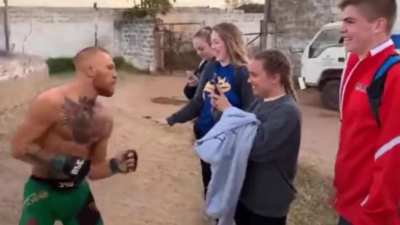 Conor will do anything to get another fight 🤜🙅🏻&zwj;♀️