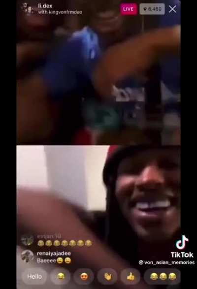 Von was lit asf bro popped out like he was Jesus 😂