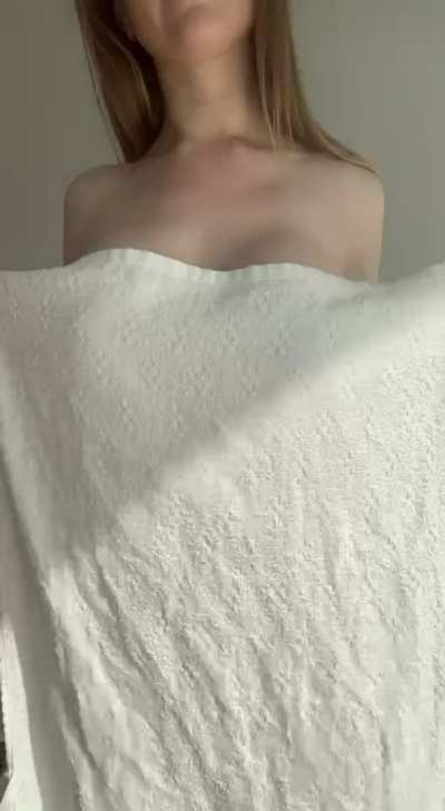 surprise under the towel