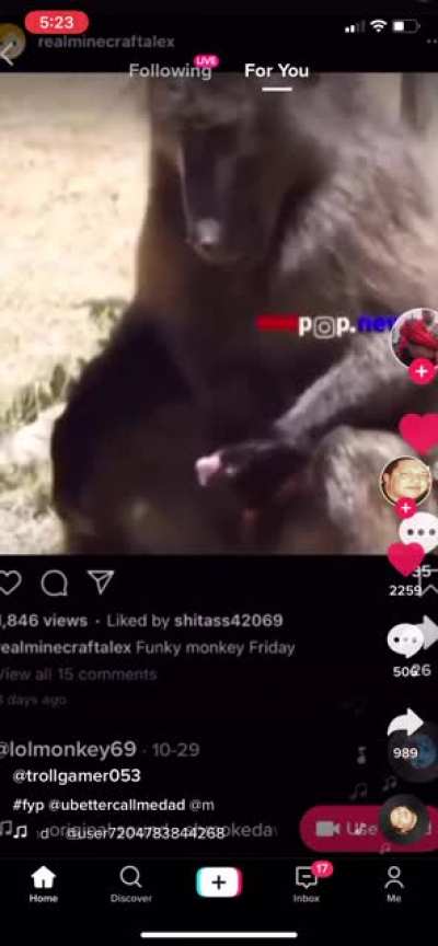 Monke do what monke want