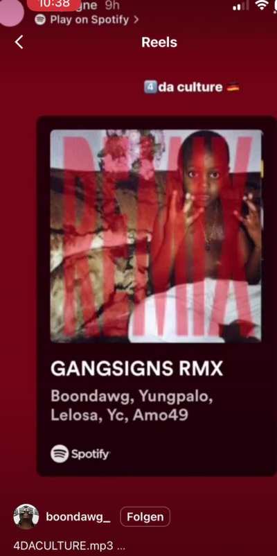 Boondawg - &bdquo;4DACULTURE.mp3&ldquo; (Sampange Disstrack) [via Instagram]