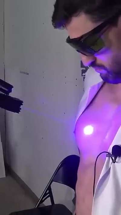 Laser vs human skin 