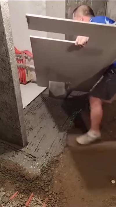 to lay a floor panel
