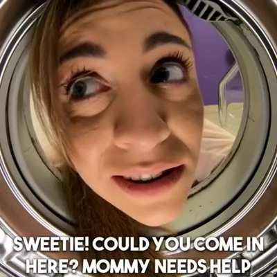 StepMom Gets Stuck In Washing Machine