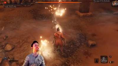 Took me awhile to beat this boss as well, feel for this guy