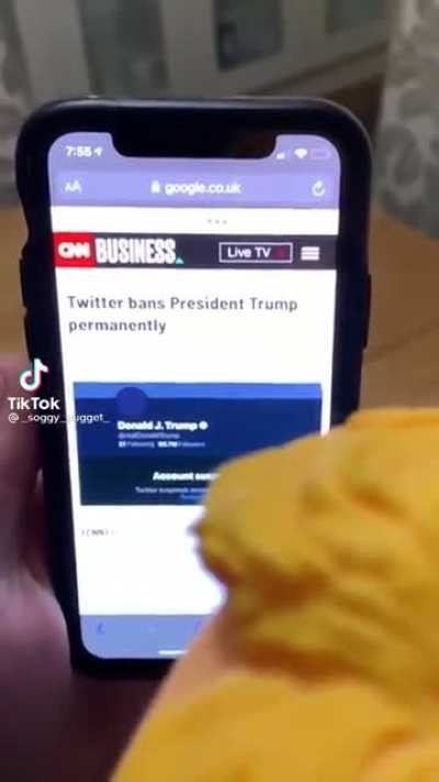 Trump sad