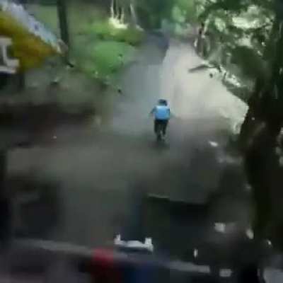 Going mountain biking without checking the track first...