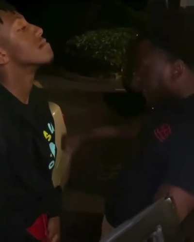 Bruce outside Lucki &amp;amp; Yachty&rsquo;s Studio session trying to convince security he know them
