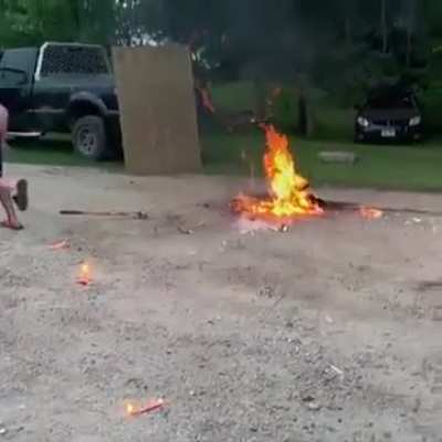 Sledgehammer to the spray paint