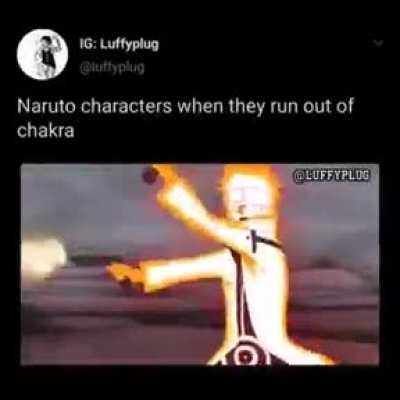 When you run out of Chakra