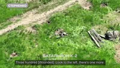 A kamikaze drone killed a bunch of Russian soldiers at their observation point. as demonstrated by footage from the joint work of the 14th brigade's operational assignment "Chervona Kalyna" and the "K2" Combat Group of Ukraine's 54th Mechanized Brigade.