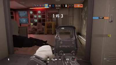 My wife has recently been getting into Siege. Yesterday she had her first "moment"