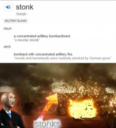 The stonk is strong with this one !