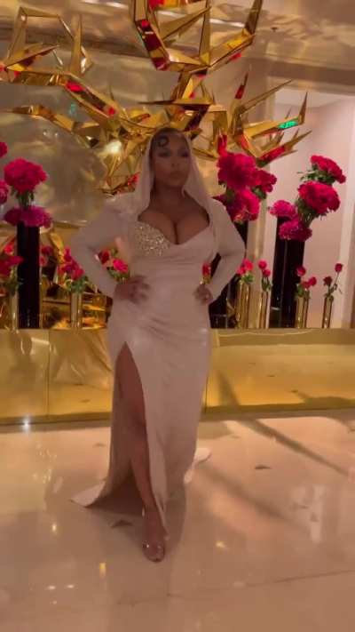 Ashanti&rsquo;s dress for the No Address premiere | IG 2-19-2025