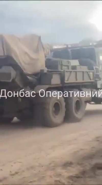 Ukrainian 155-mm self-propelled guns "Bogdana" near frontlines.