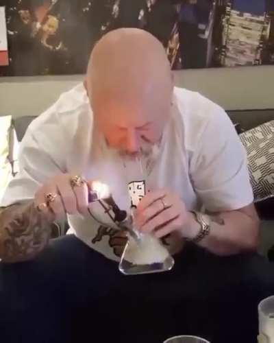 Dabbin Grampy style. (Drug use)