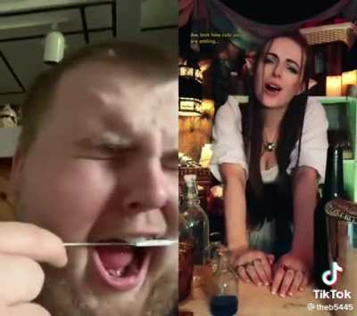She got him
