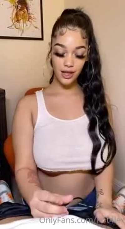 Doing what she does best