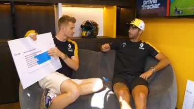 H&uuml;lkenberg and Ricciardo - RTL Google Interview
