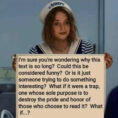 What if it's what I think?