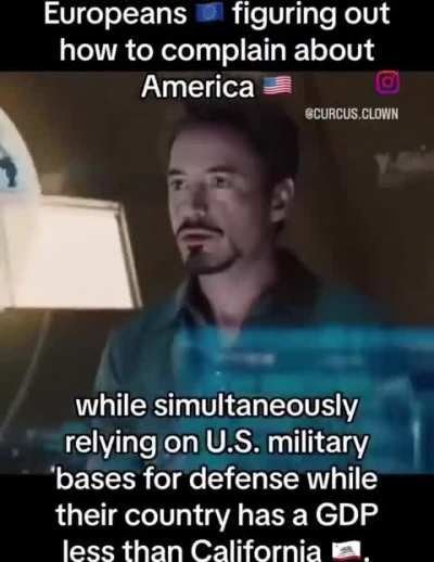 The American military industrial complex and its consequences have been a blessing for europoors 