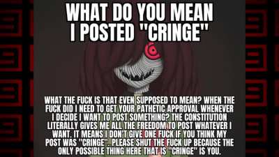 Chara does not care if you think their post was "cringe"