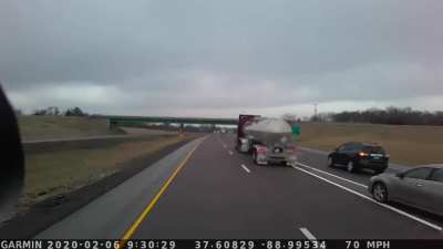 Idiot smashes into my truck