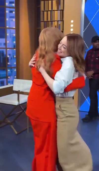 Emma with Bryce Dallas Howard on Good Morning America (January 2024)