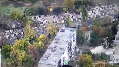 Ukrainian armored vehicle took out Russian DRG group in Rodynske, Pokrovsk direction. Mechanized Battalion "Jaguar" of the 14th NGU Brigade Chervona Kalyna, 1st Army Corps Azov. 27.10.2025