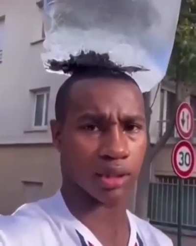 Is that a fish in ice on his head, I&rsquo;m honestly so confused.