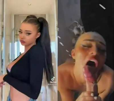 From tiktok to sucking a cock