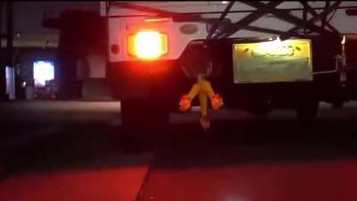 Rubber chicken exhaust