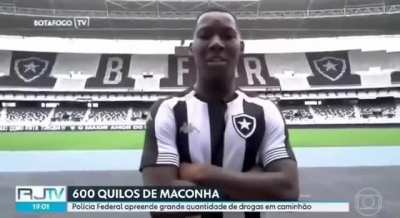 Globo comete gafe e exibe imagens do Botafogo em reportagem sobre apreens&atilde;o de maconha.