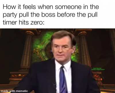 Okay which one of you aggro the boss